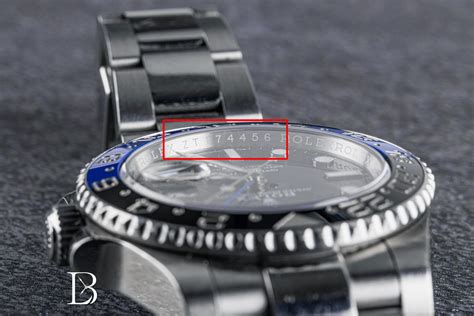 Rolex reference number location